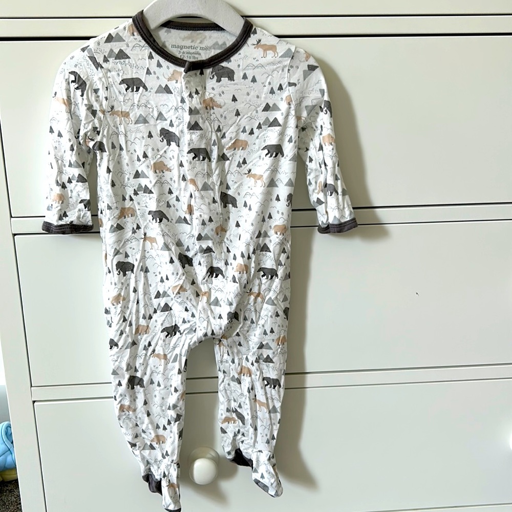 Magnetic Me 3-6 months parent favorite footie pajamas